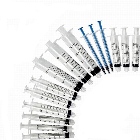 luer lock injection hypodermic syringe