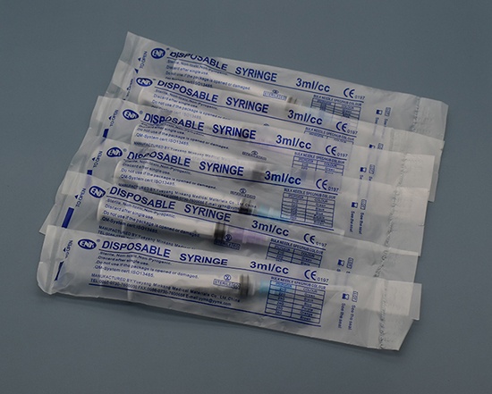 luer lock injection hypodermic syringe