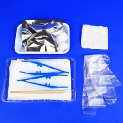 Sterile Dressing Pack with Tray Force Clamp