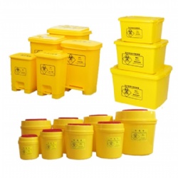 PP Medical Waste Bin Round or Square Shape Container