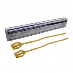 Balloon catheter three-way latex foley catheter