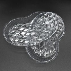Disposable plastic kidney dish medicine tray