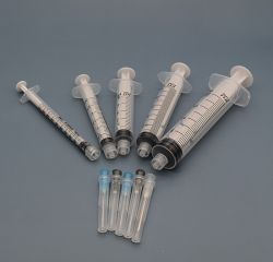 luer lock injection hypodermic syringe